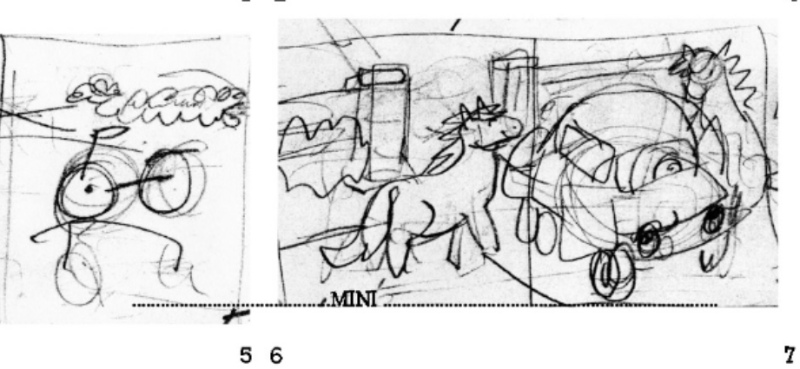 early scribbles of first few pages