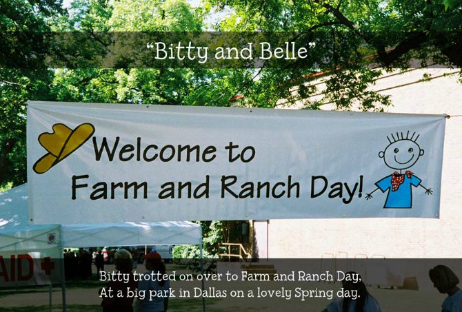Bitty arrives at Farm and Ranch Day
