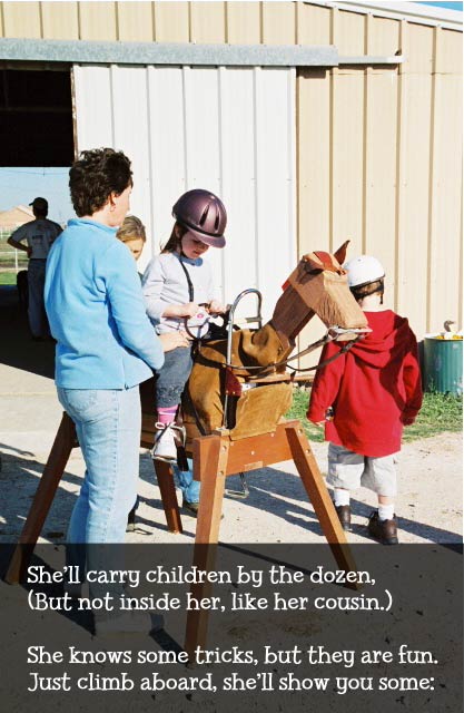 She'll carry kids by the dozen