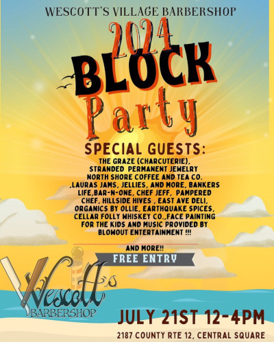 Westcott Village Barbershop 2024 Block Party  - July 21, 2024
